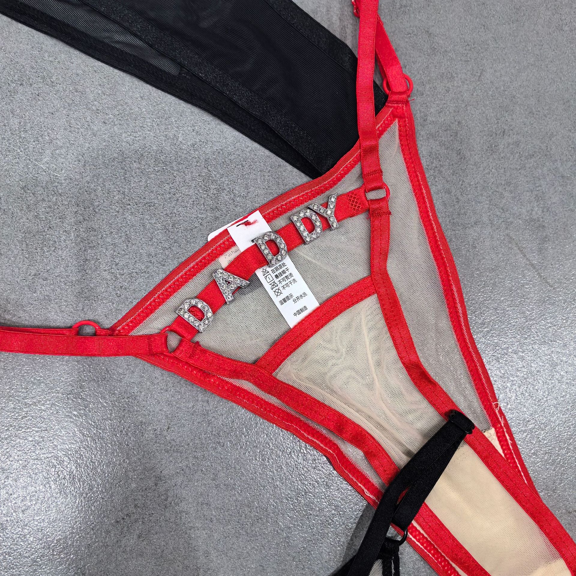 DIY Letter Thong - Adjustable Diamond Ornament Lingerie