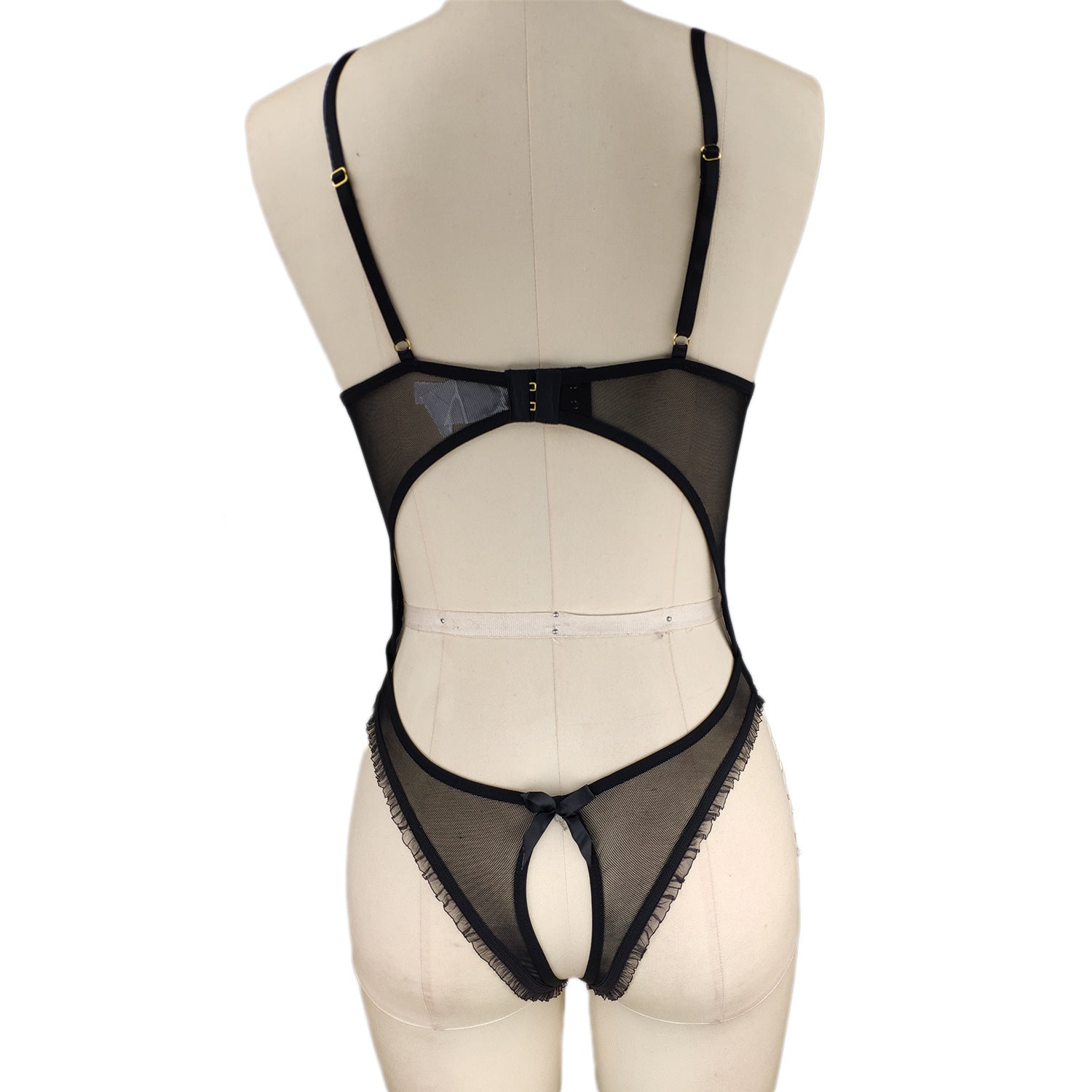Open Crotch Backless Bodysuit - Sexy Lace Lingerie