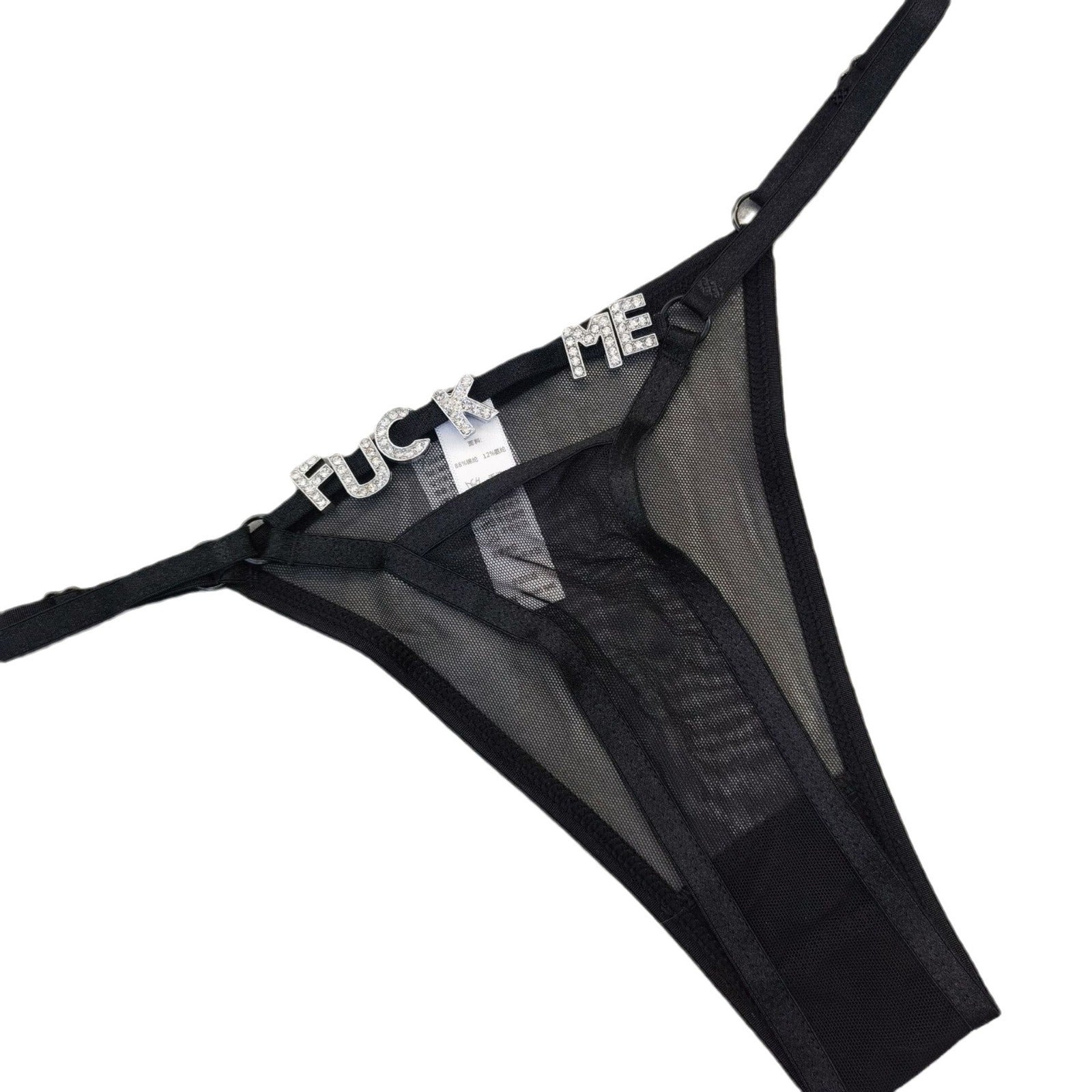 DIY Letter Thong - Adjustable Diamond Ornament Lingerie