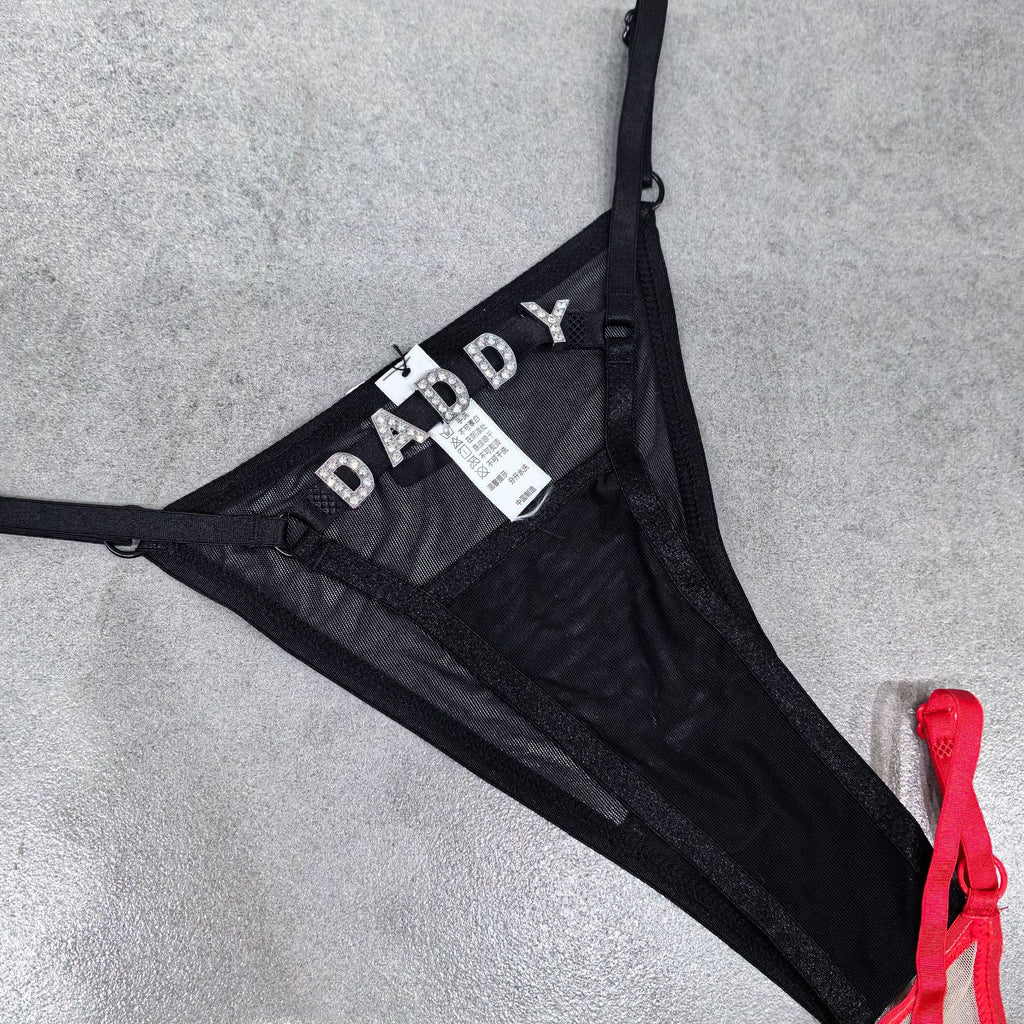 DIY Letter Thong - Adjustable Diamond Ornament Lingerie