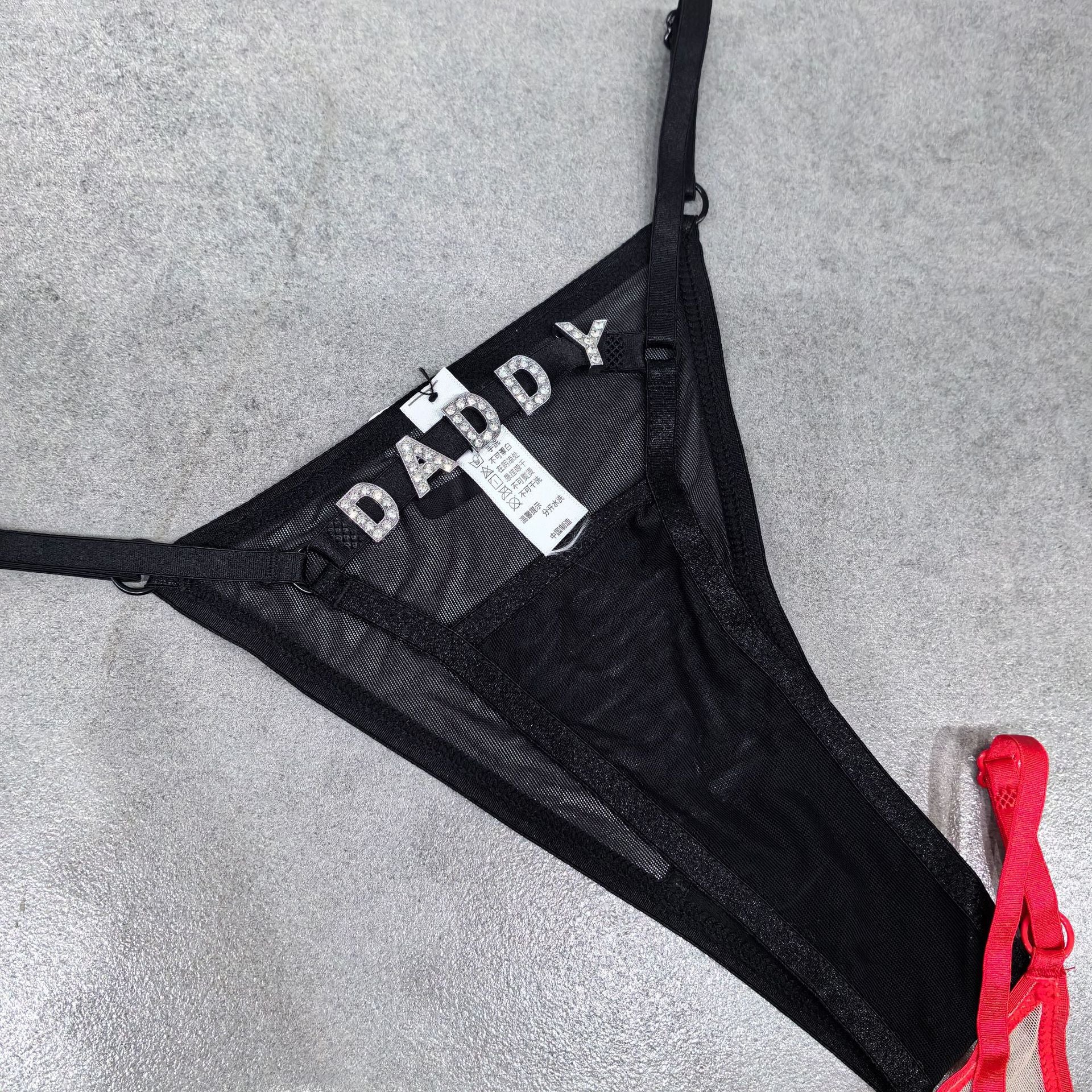 DIY Letter Thong - Adjustable Diamond Ornament Lingerie