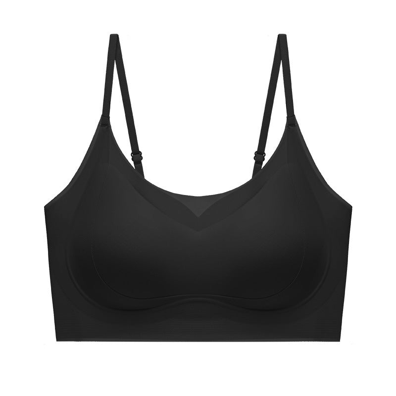 Explosive Foundation Skin Invisible Breathable Comfortable Top Bra Push-up Bra Underwear Women's Traceless Vest Base Ultra-thin Traceless