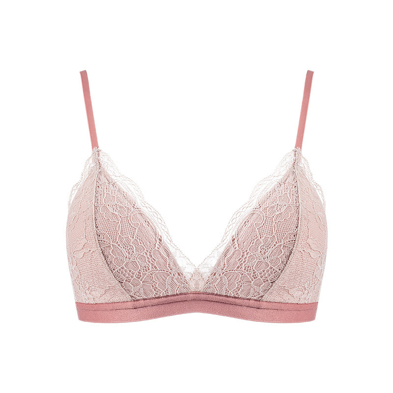 Lace Sexy Ultra-thin French Underwear Pure Desire Small Chest Women's Adjustable Large Chest Small Bra Push-up Bra