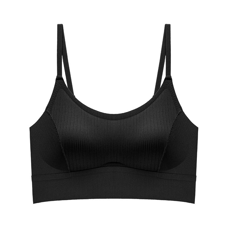 Traceless Small Sling Vest-style Underwear Women's Outer Wear Inner One-piece Fixed Bra Breathable Breathable Traceless Bra