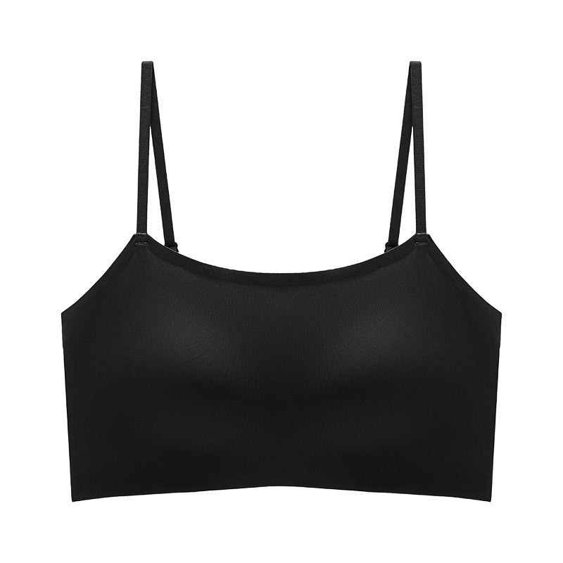 Liquid Foundation Lifting Soft Support Seamless Naked Underwear Women's Thin Push-Up Beautiful Back Sling Small Vest Bra