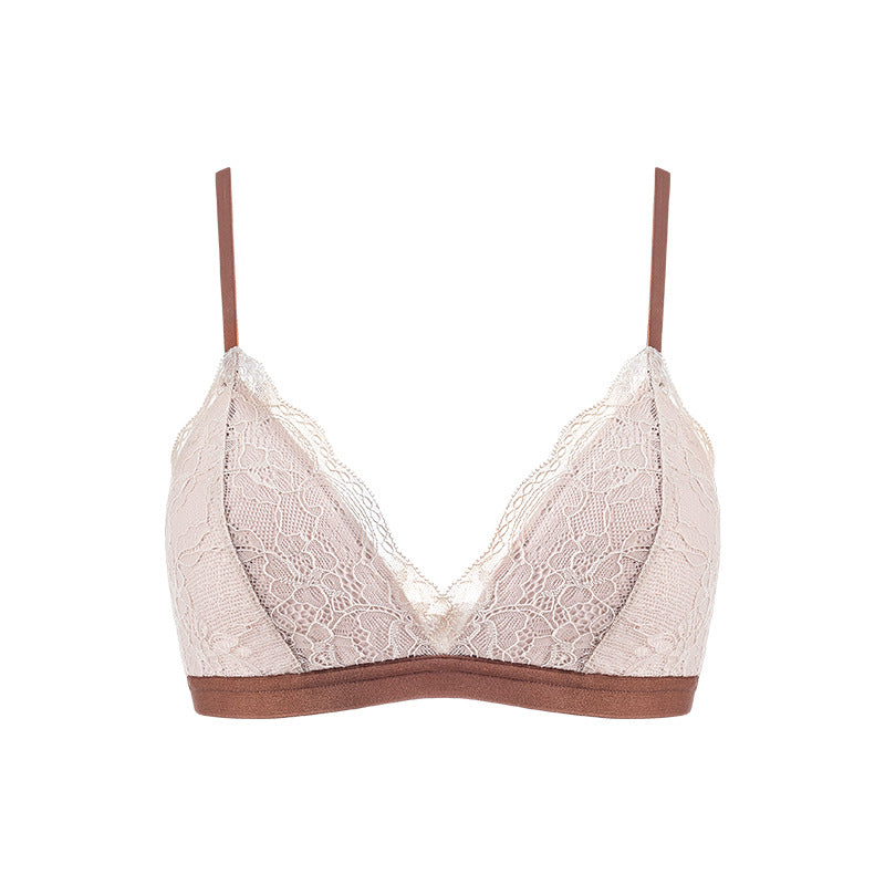 Lace Sexy Ultra-thin French Underwear Pure Desire Small Chest Women's Adjustable Large Chest Small Bra Push-up Bra