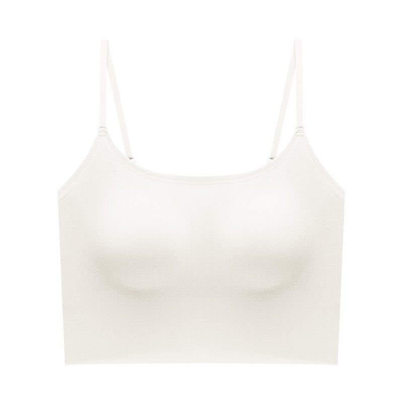 Liquid Foundation Lifting Soft Support Seamless Naked Underwear Small Camisole Vest Beautiful Back Gathering One-piece Cup Bra Bra