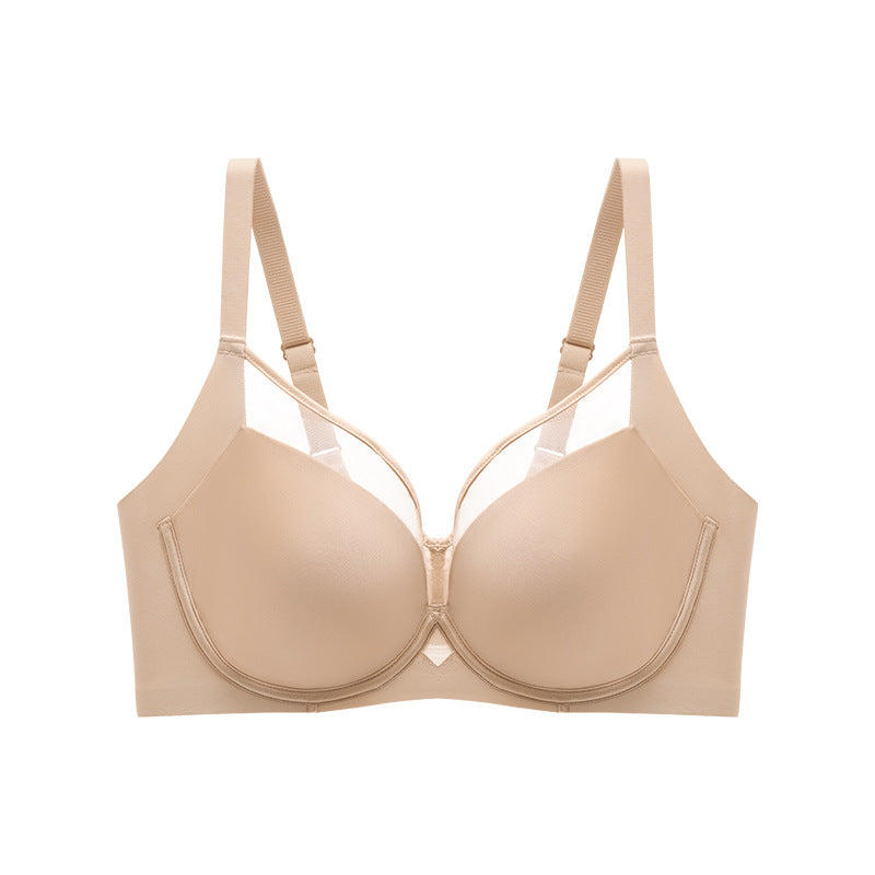 New Traceless Underwear Women's Gather-up Paramilis Upper-support Anti-sagging Thin Sexy Bra