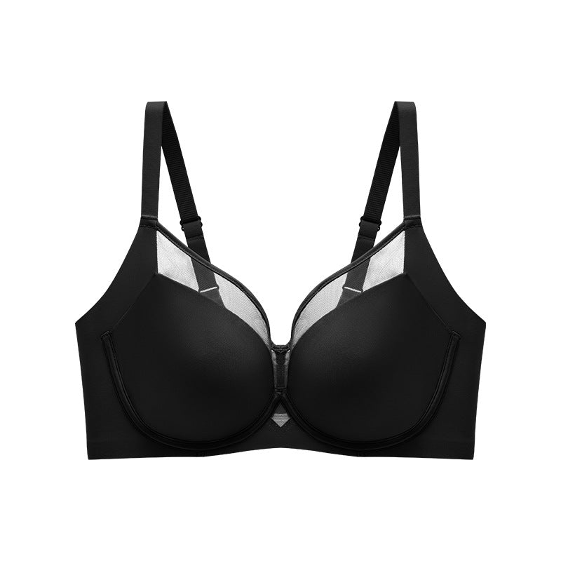 New Traceless Underwear Women's Gather-up Paramilis Upper-support Anti-sagging Thin Sexy Bra