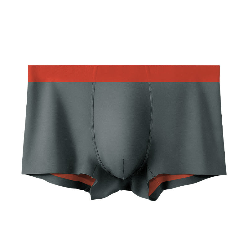 Men's 120 Ice Silk Seamless Underwear High-end Double-sided Boxer Comfortable Summer Thin Boys Boxer Shorts