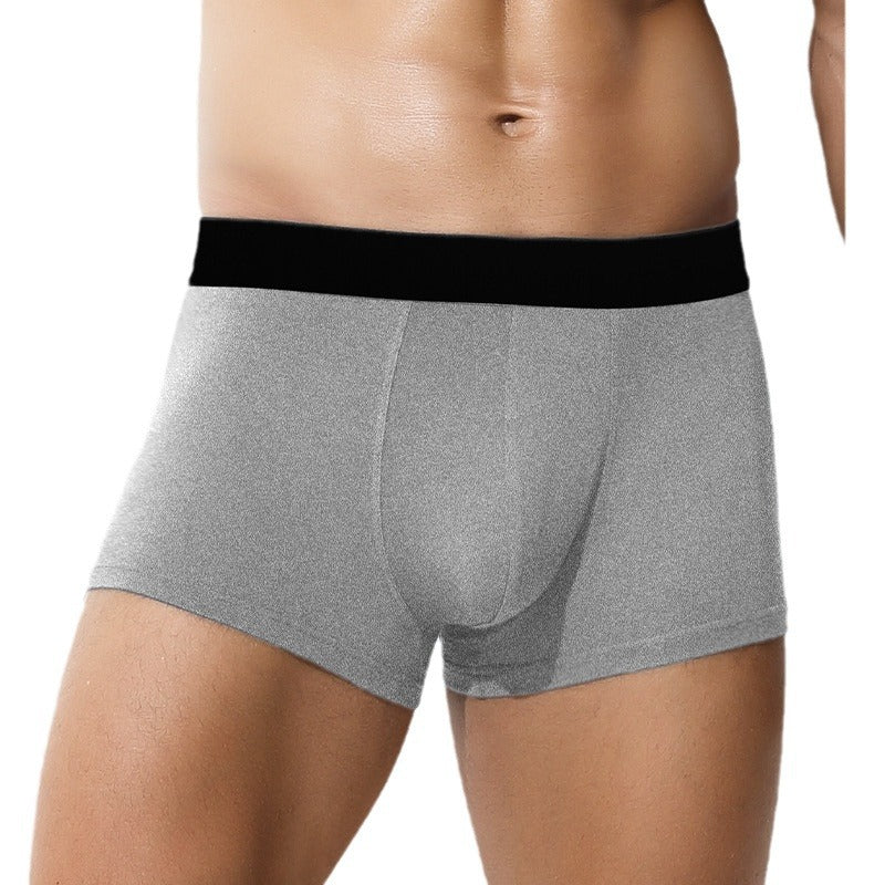Men's Underwear Men's Ice Silk Boxer Head English Size Boxer Pants Large Size Men's Pants