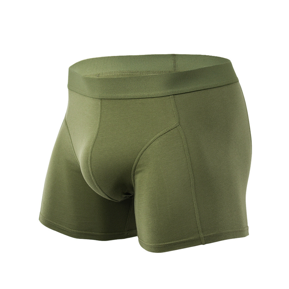 White Comfortable Loose Unjammed Underwear Men's Four-Corner Breathable Cotton Large Size Boxer Men's Summer Underwear