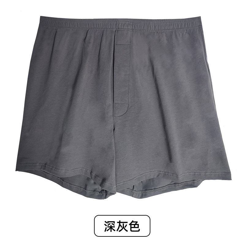 Open Pants Men's Home Shorts-Men's Boxers Breathable Loose Large Size Cotton Aro Pants