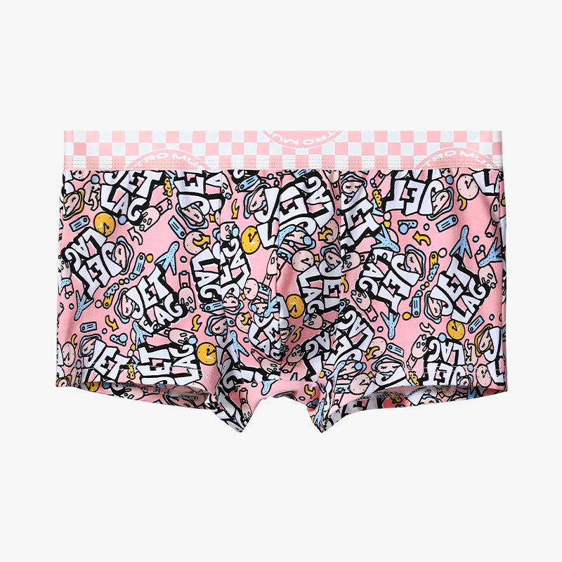 Men's Cotton Underwear Antibacterial Boxer Shorts Head Large Size Youth Boxer Men's Sports Comfortable Underpants For Boys