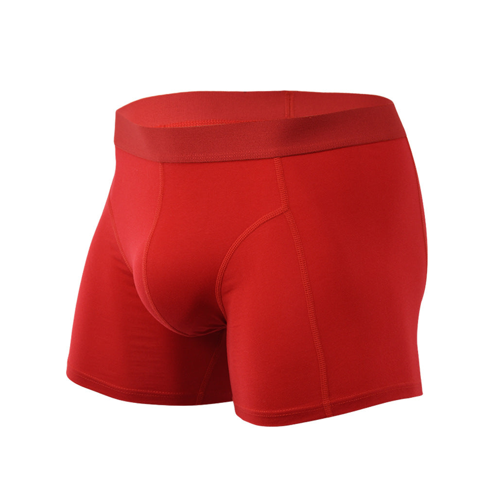 White Comfortable Loose Unjammed Underwear Men's Four-Corner Breathable Cotton Large Size Boxer Men's Summer Underwear