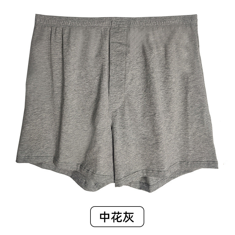 Open Pants Men's Home Shorts-Men's Boxers Breathable Loose Large Size Cotton Aro Pants