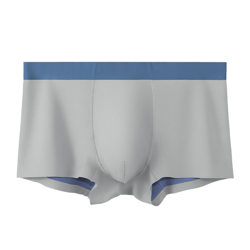Men's 120 Ice Silk Seamless Underwear High-end Double-sided Boxer Comfortable Summer Thin Boys Boxer Shorts