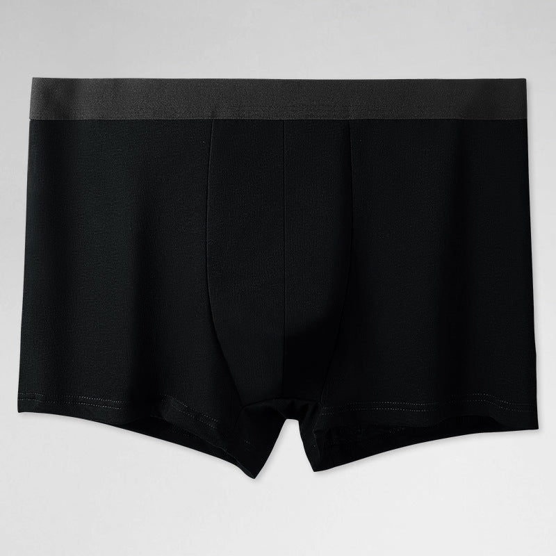 Men's Cotton Underwear Men's Summer Comfortable Breathable Solid Color Boxers Cotton Sports Large Size Four-Corner Pants