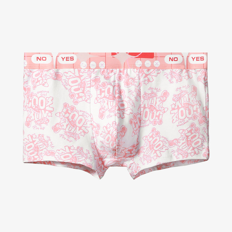 Men's Cotton Underwear Antibacterial Boxer Shorts Head Large Size Youth Boxer Men's Sports Comfortable Underpants For Boys