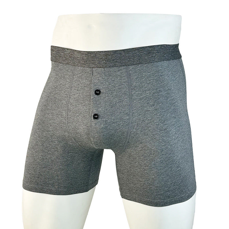Breathable Pants Four Corners Long Crotch Men's Boxer Underwear Open Large Size Cotton Men's Underwear