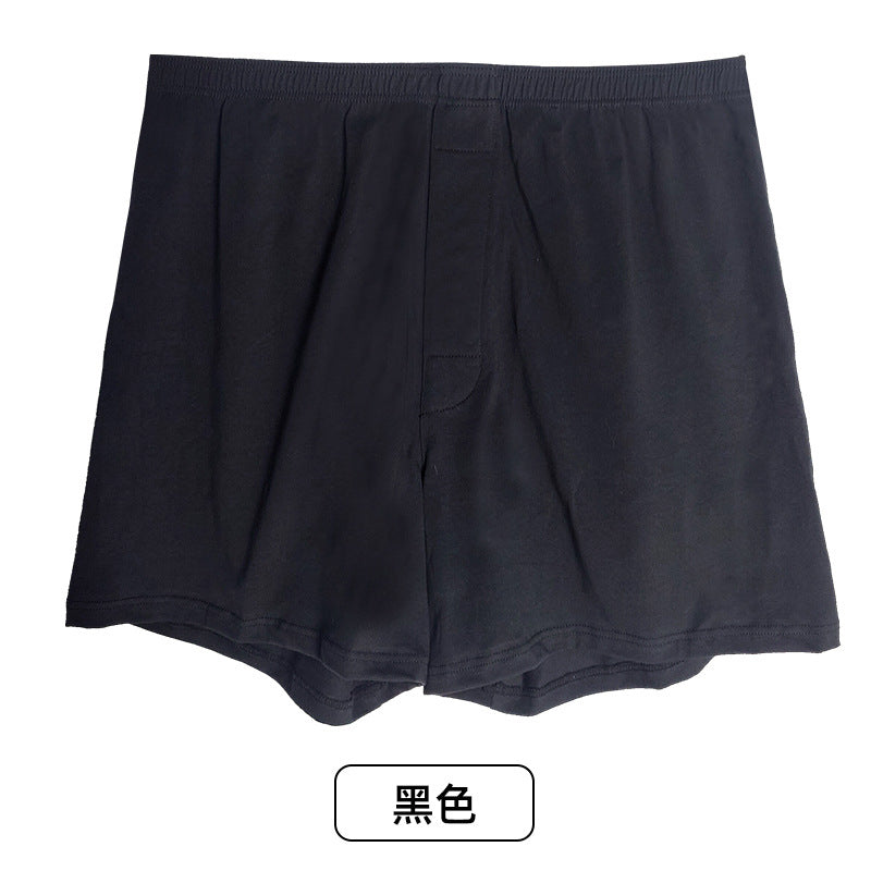 Open Pants Men's Home Shorts-Men's Boxers Breathable Loose Large Size Cotton Aro Pants