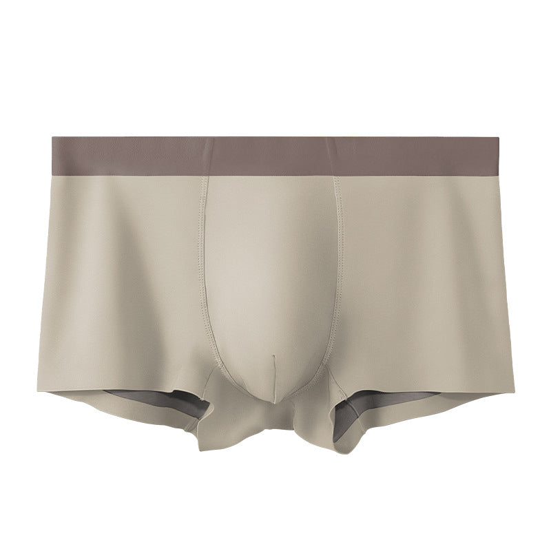 Men's 120 Ice Silk Seamless Underwear High-end Double-sided Boxer Comfortable Summer Thin Boys Boxer Shorts