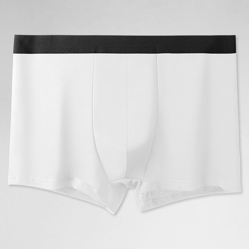 Men's Cotton Underwear Men's Summer Comfortable Breathable Solid Color Boxers Cotton Sports Large Size Four-Corner Pants