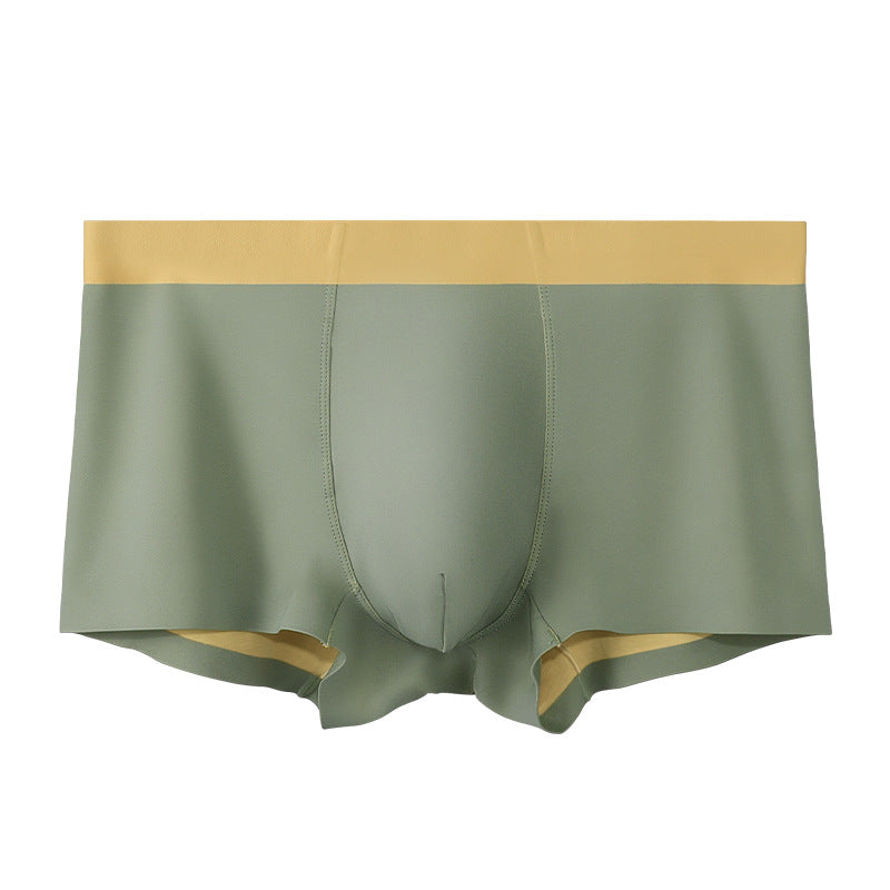 Men's 120 Ice Silk Seamless Underwear High-end Double-sided Boxer Comfortable Summer Thin Boys Boxer Shorts