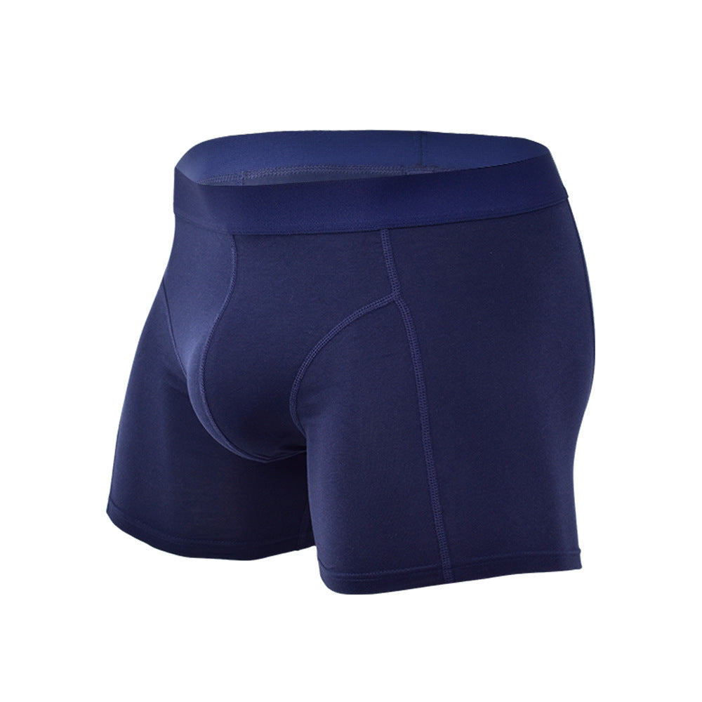 White Comfortable Loose Unjammed Underwear Men's Four-Corner Breathable Cotton Large Size Boxer Men's Summer Underwear