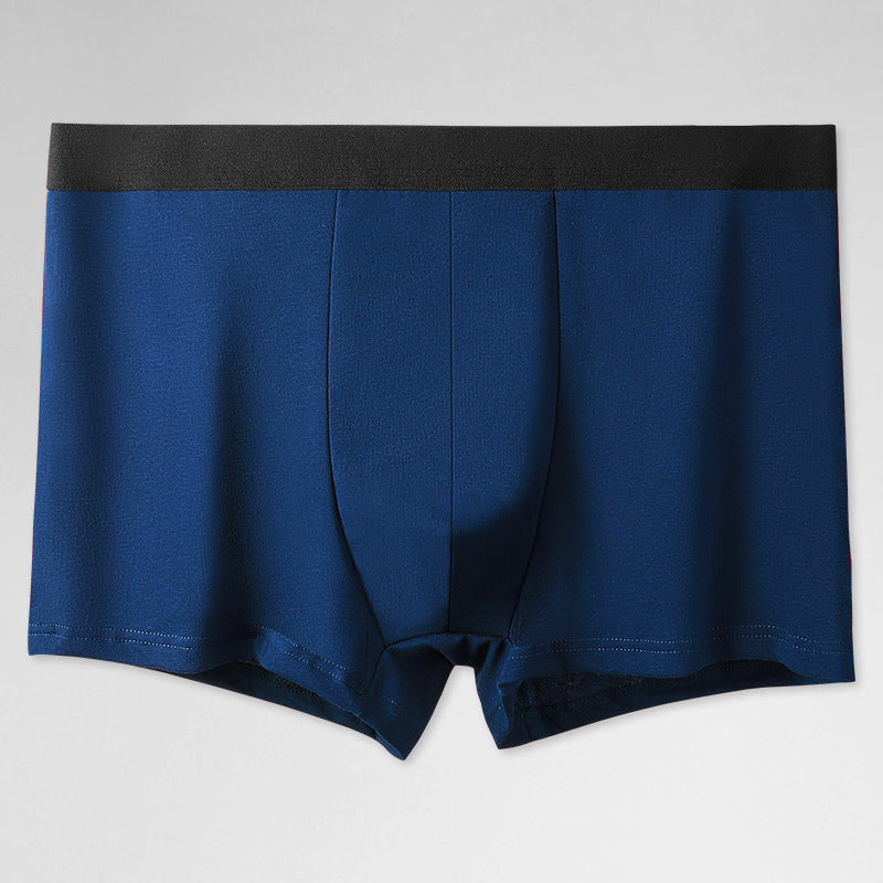 Men's Cotton Underwear Men's Summer Comfortable Breathable Solid Color Boxers Cotton Sports Large Size Four-Corner Pants