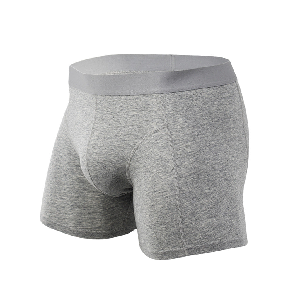 White Comfortable Loose Unjammed Underwear Men's Four-Corner Breathable Cotton Large Size Boxer Men's Summer Underwear
