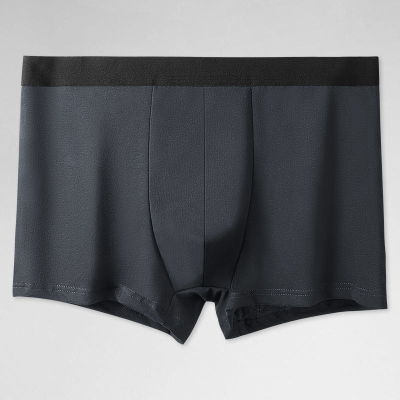 Men's Cotton Underwear Men's Summer Comfortable Breathable Solid Color Boxers Cotton Sports Large Size Four-Corner Pants