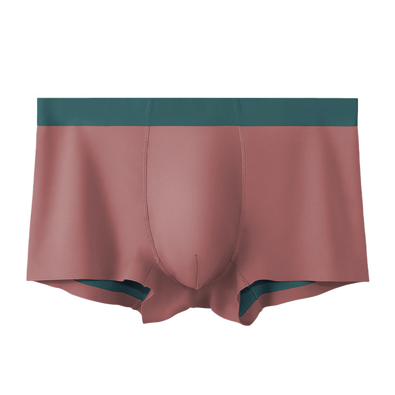 Men's 120 Ice Silk Seamless Underwear High-end Double-sided Boxer Comfortable Summer Thin Boys Boxer Shorts