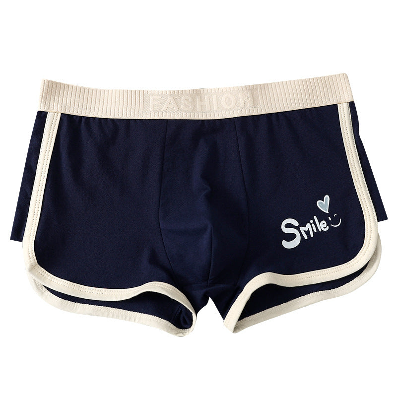 Men's Underwear Men's Cotton Boxers Boys Youth Fashionable Personalized Boxers Shorts