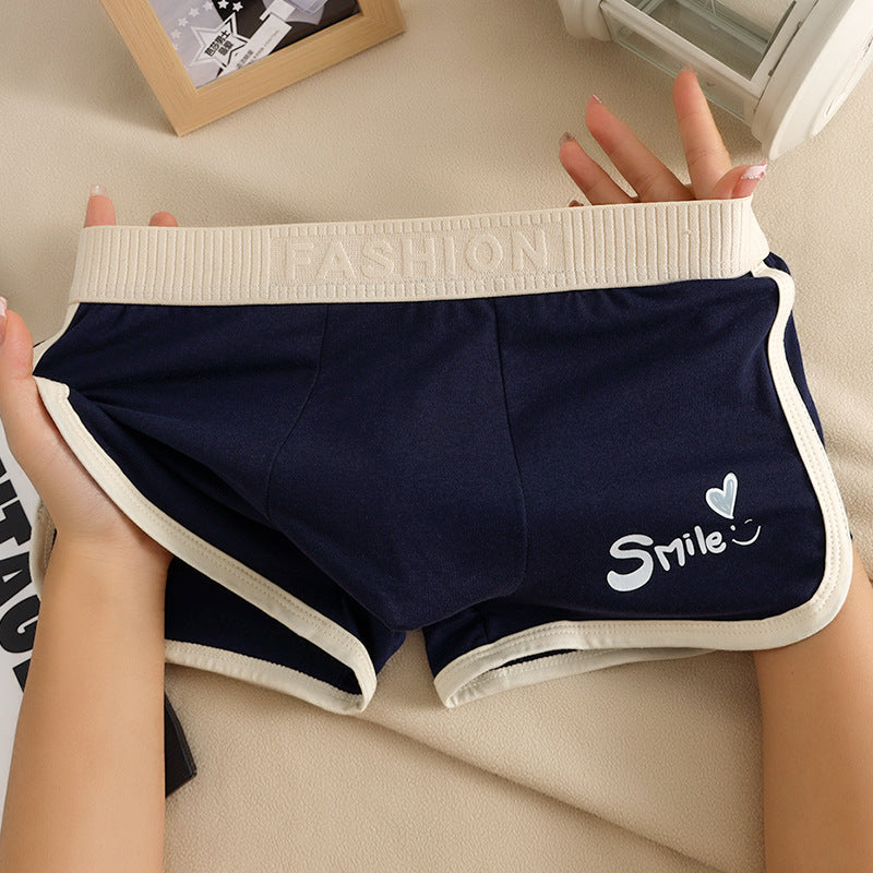 Men's Underwear Men's Cotton Boxers Boys Youth Fashionable Personalized Boxers Shorts