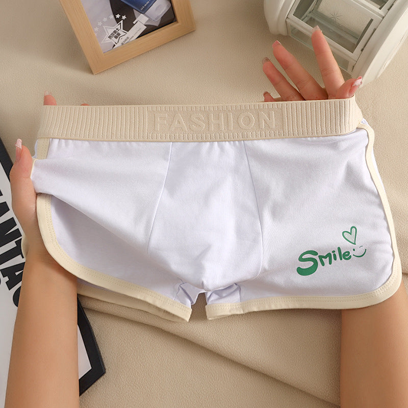 Men's Underwear Men's Cotton Boxers Boys Youth Fashionable Personalized Boxers Shorts