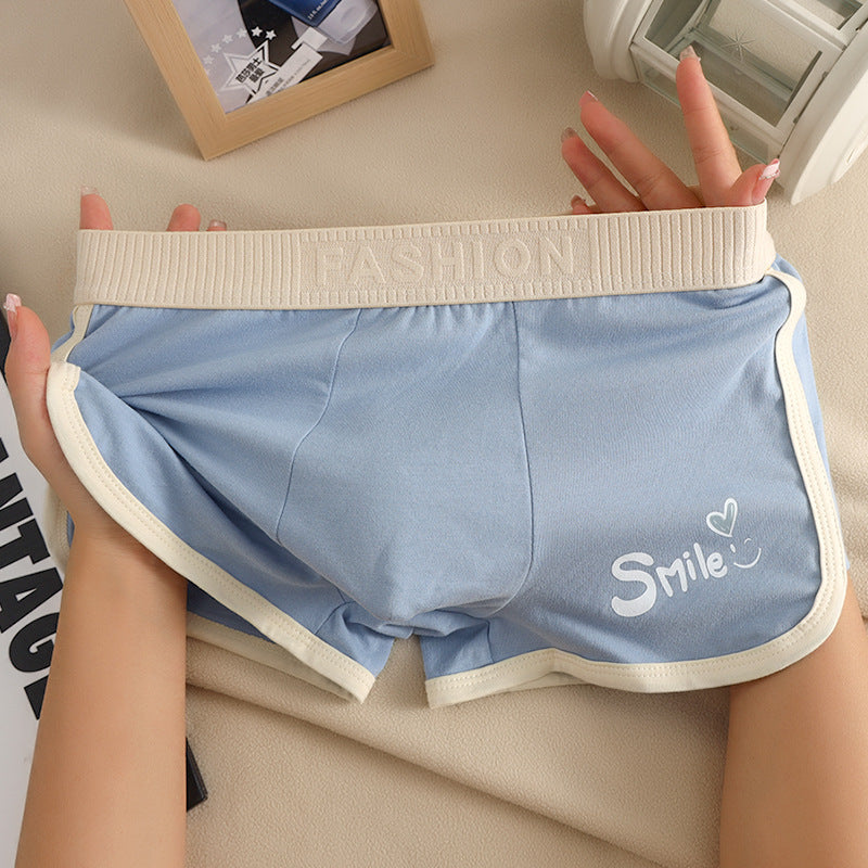 Men's Underwear Men's Cotton Boxers Boys Youth Fashionable Personalized Boxers Shorts
