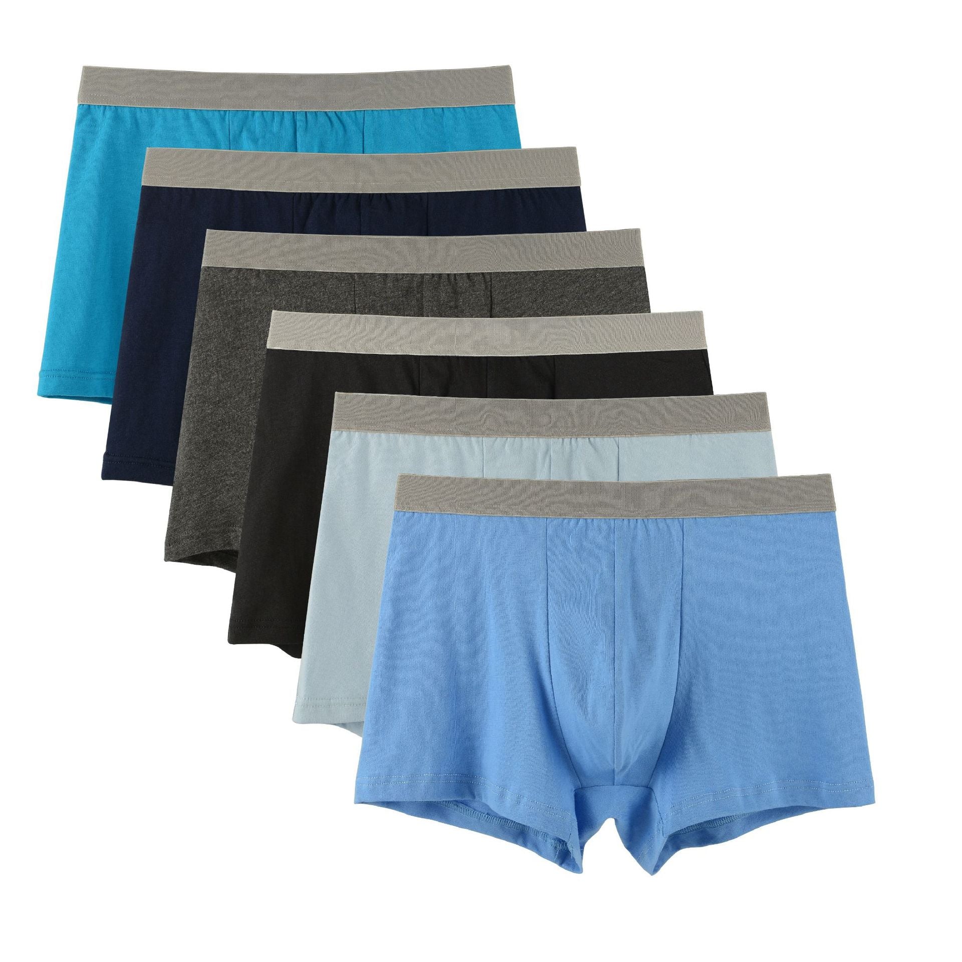 Men's Underwear Boxer Cotton Large Size Loose Mid-waist Cotton Underwear Men's Breathable Sweat-wicking Four-corner Trousers