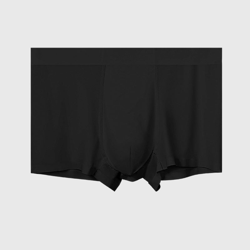 Men's Underwear Ice Silk Seamless Boxer Antimicrobial Summer Thin Underpants Men's Sports Breathable Four-Corner Pants