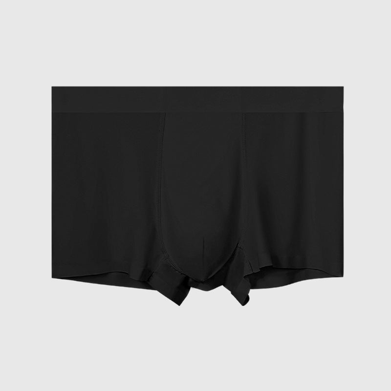 Men's Underwear Ice Silk Seamless Boxer Antimicrobial Summer Thin Underpants Men's Sports Breathable Four-Corner Pants