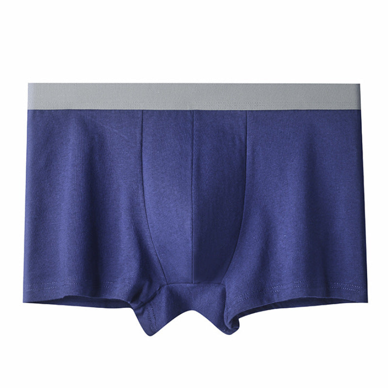 Men's Underwear Boxer Cotton Large Size Loose Mid-waist Cotton Underwear Men's Breathable Sweat-wicking Four-corner Trousers