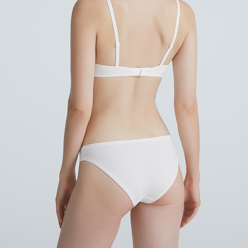 Women's Large Size Underwear Cotton Low Waist Europe And The United States 40 Combed Cotton Comfortable Breathable Briefs