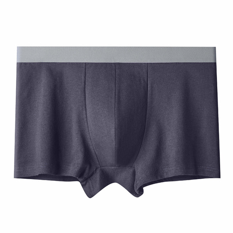 Men's Underwear Boxer Cotton Large Size Loose Mid-waist Cotton Underwear Men's Breathable Sweat-wicking Four-corner Trousers