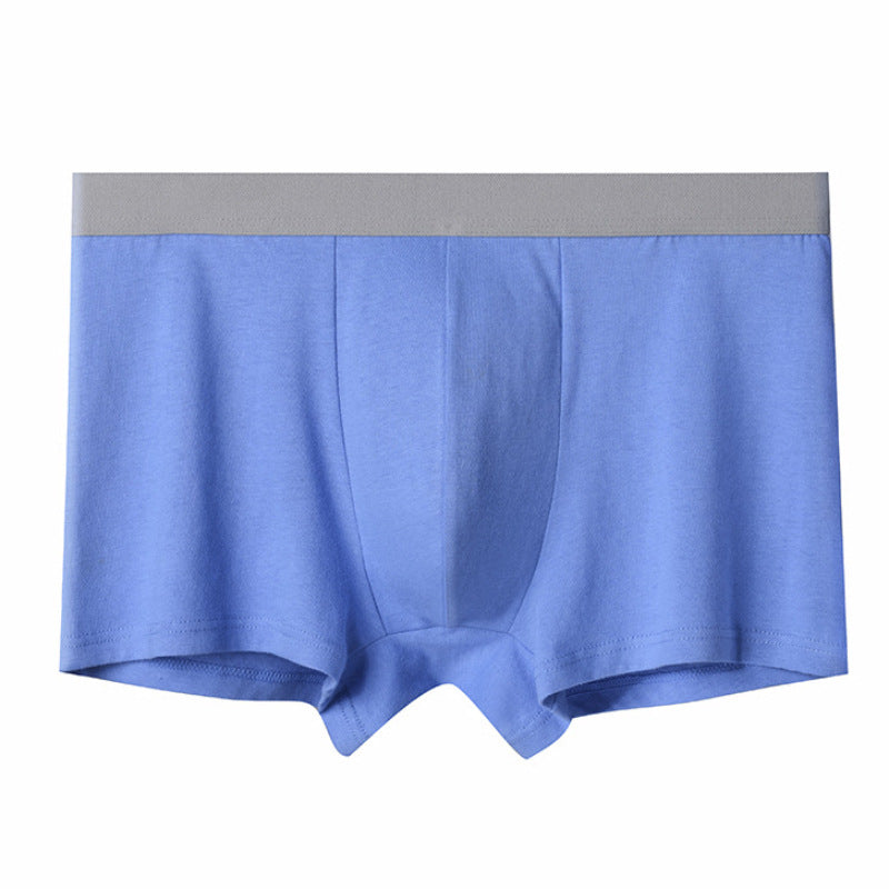 Men's Underwear Boxer Cotton Large Size Loose Mid-waist Cotton Underwear Men's Breathable Sweat-wicking Four-corner Trousers