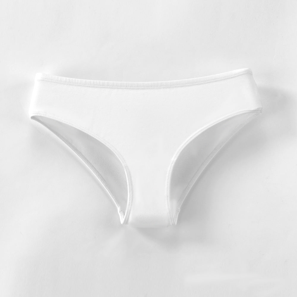 Women's Large Size Underwear Cotton Low Waist Europe And The United States 40 Combed Cotton Comfortable Breathable Briefs