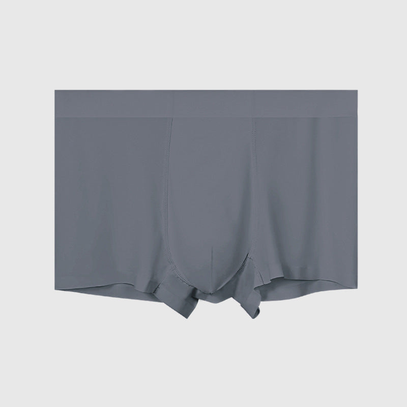 Men's Underwear Ice Silk Seamless Boxer Antimicrobial Summer Thin Underpants Men's Sports Breathable Four-Corner Pants