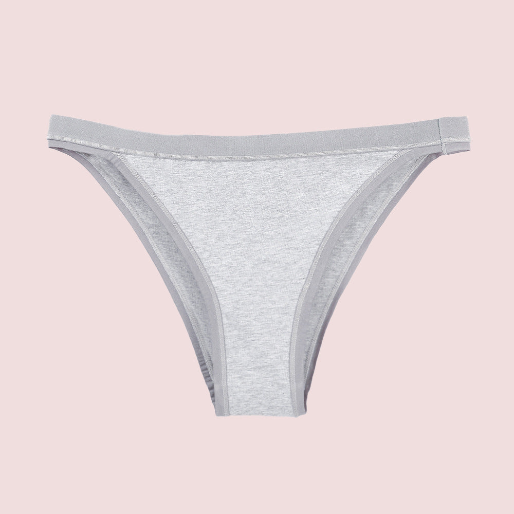 Pure Cotton Underwear Women's Briefs Low Waist Thong Sexy And Comfortable