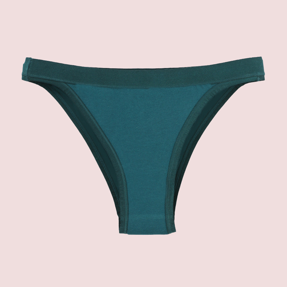 Pure Cotton Underwear Women's Briefs Low Waist Thong Sexy And Comfortable