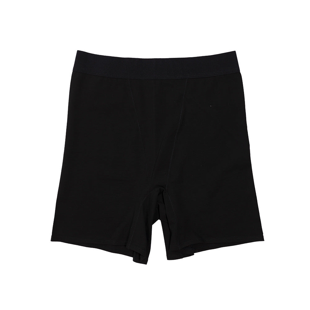 Pure Cotton Underwear Women's High Waist Boxers Hip Safety Pants Solid Color Women's Shorts New