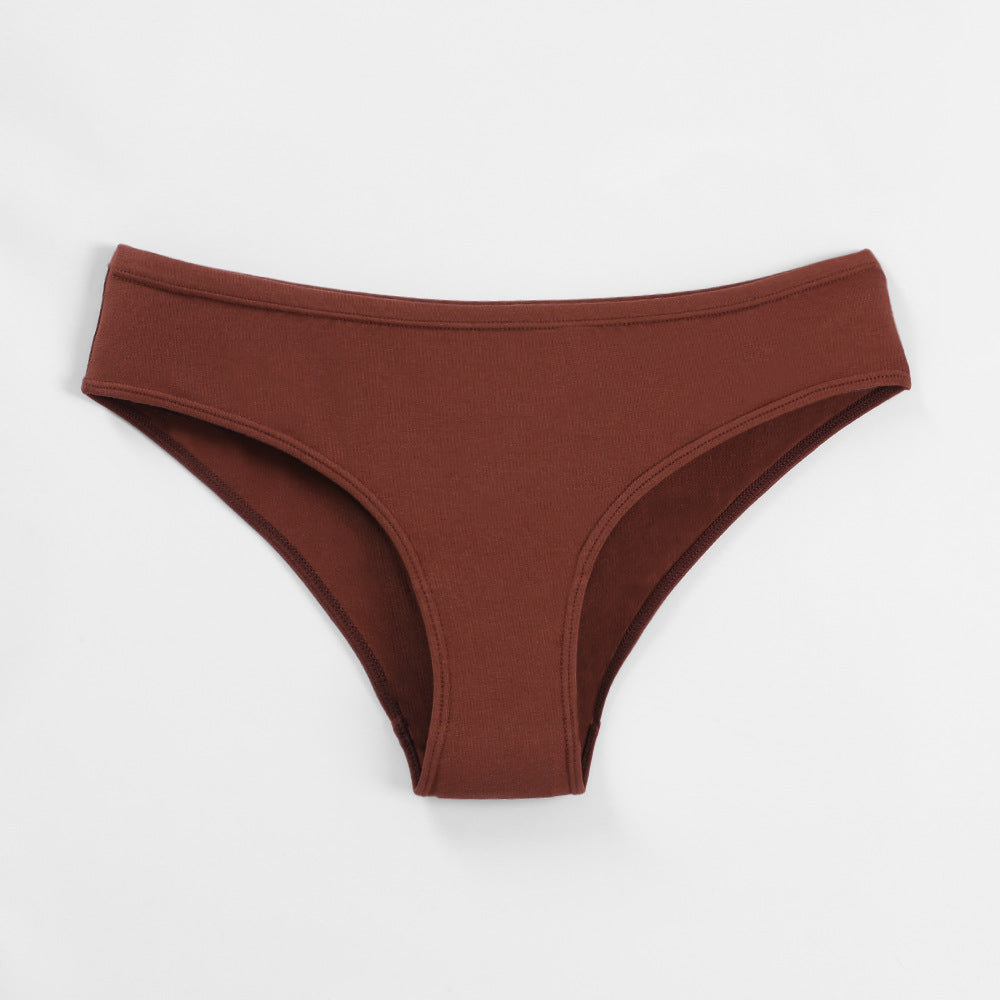Women's Large Size Underwear Cotton Low Waist Europe And The United States 40 Combed Cotton Comfortable Breathable Briefs
